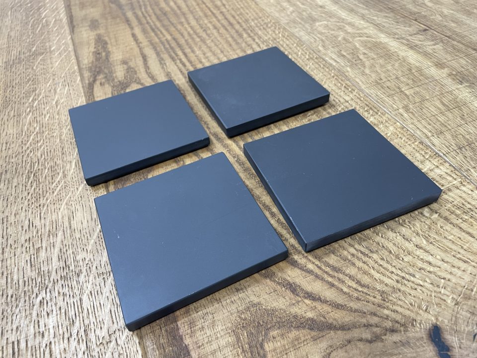 Honed slate coasters 4 pack - Image 2
